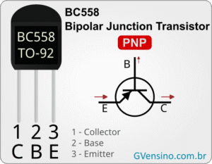 BC558 - Transistor Bipolar (BJT) PNP - GVensino
